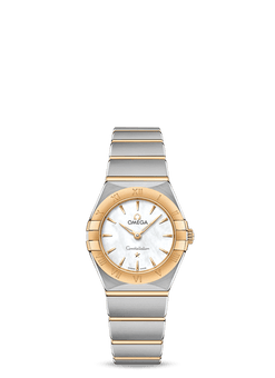 omega constellation quartz stainless steel & 18k yellow gold?lady?s watch