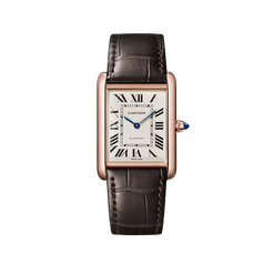 cartier tank louis cartier 18k rose gold men's watch