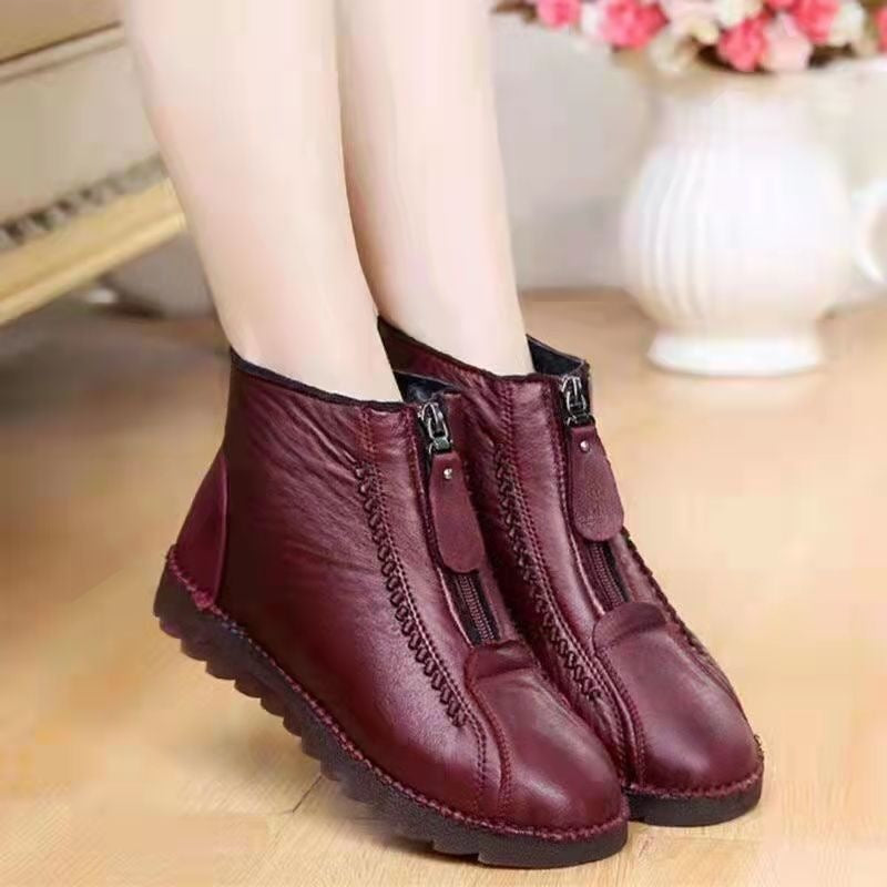 Winter New Cotton Shoes Women Plus Velvet Anti-skid To Keep Warm
