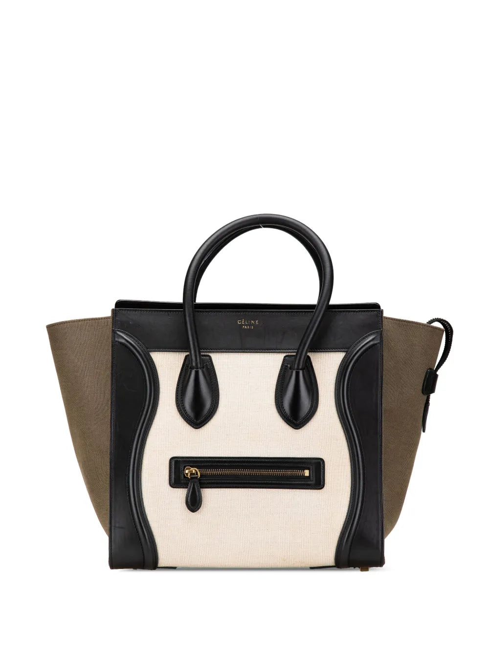 Céline 2014 Mini Canvas Tricolor Luggage tote bag