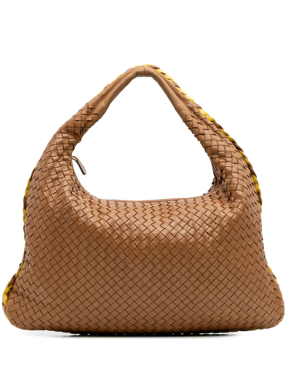 Bottega Veneta 2000 2007 Medium Bicolor Trimmed Nappa Intrecciato Veneta hobo bag