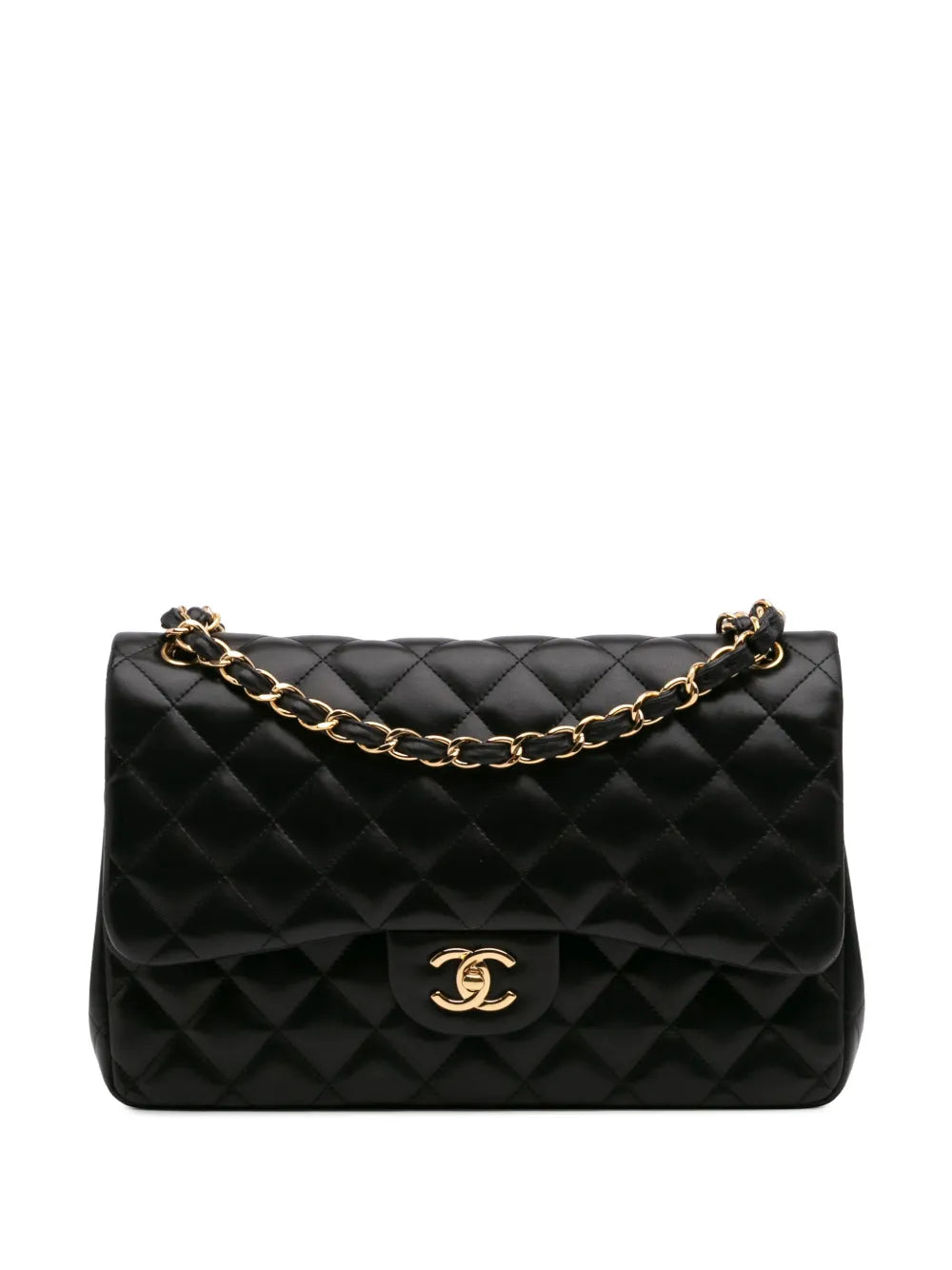 CHANEL 2010 2011 Jumbo Classic Lambskin Double Flap shoulder bag