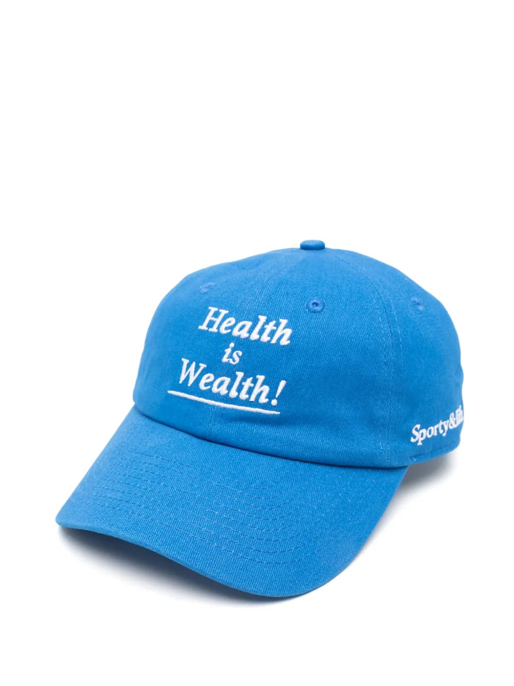 Sporty & Rich Health Is Wealth embroidered baseball cap