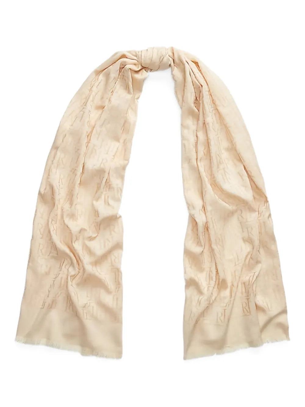 Lauren Ralph Lauren logo patterned scarf