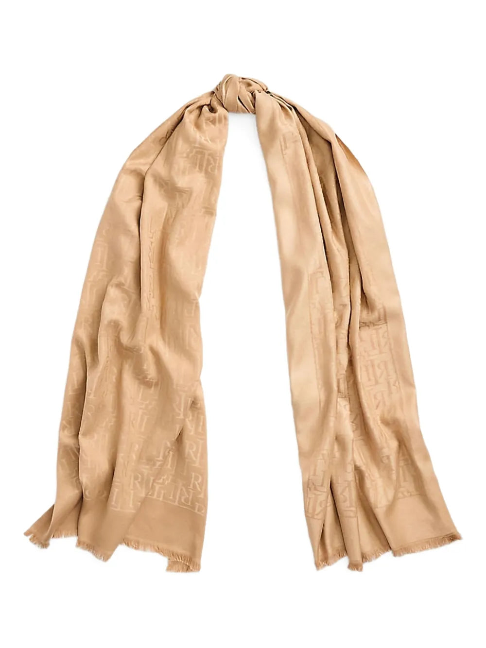 Lauren Ralph Lauren logo jacquard silk scarf