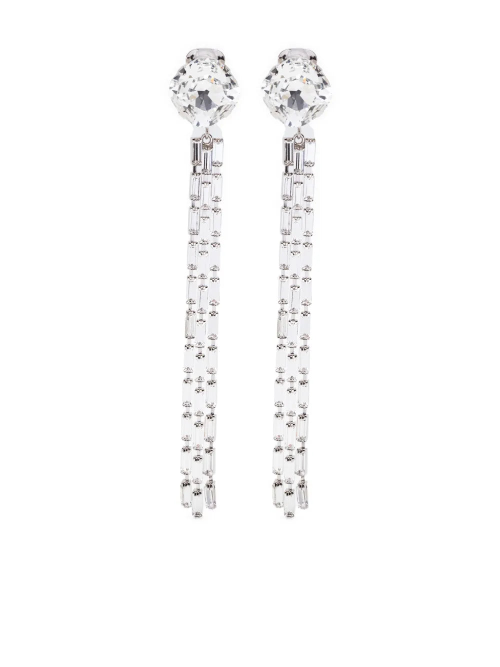 Alessandra Rich fringe detail drop earrings