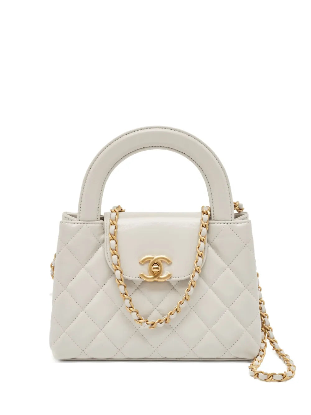 CHANEL diamond quilted leather tote bag