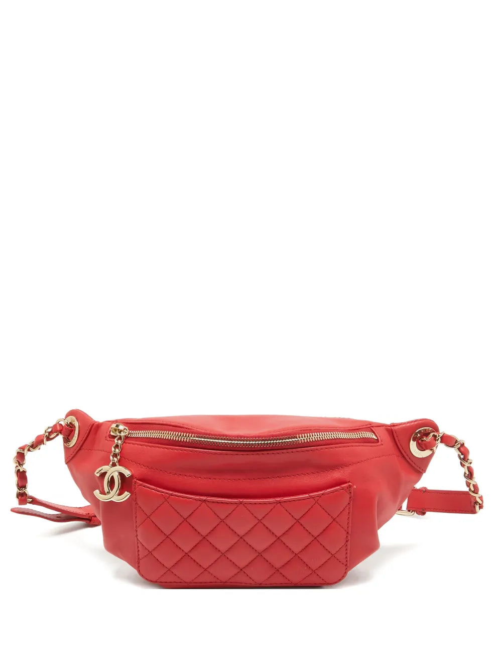 CHANEL quilted leather belt bag