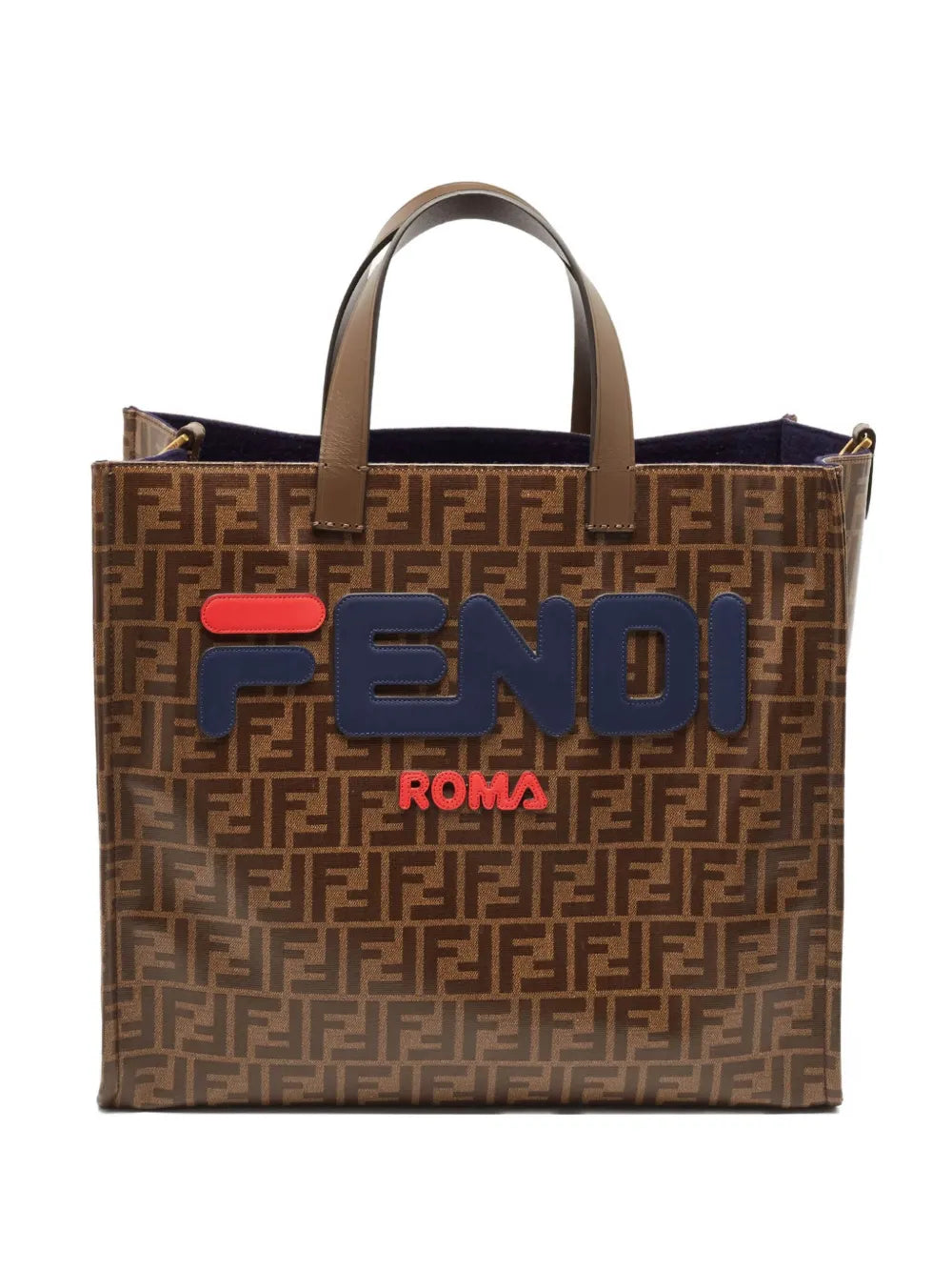 Fendi x Fila Zucca pattern tote bag