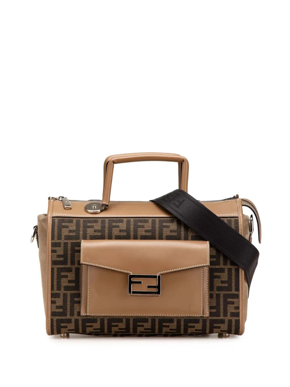 Fendi 2000 2010 Zucca Canvas Soft Trunk satchel