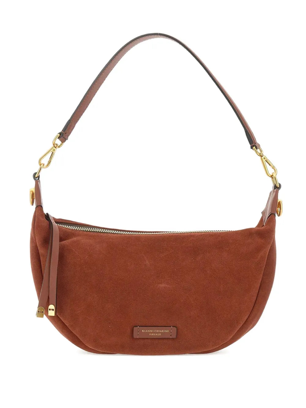 GIANNI CHIARINI Aisha suede zip fastening handbag