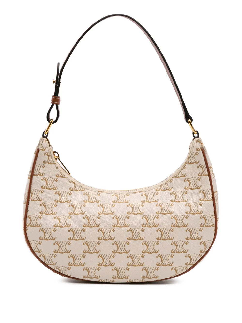 Céline 2022 Triomphe Coated Canvas Ava shoulder bag