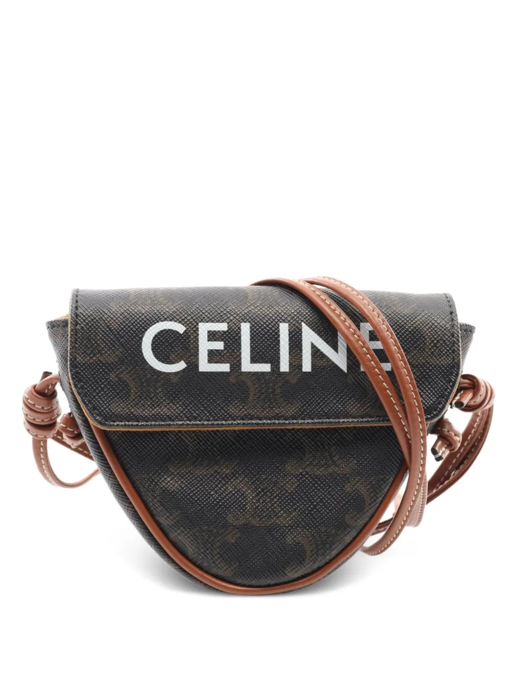Céline 2010s logo print shoulder bag