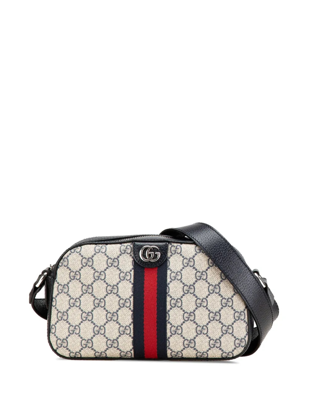 Gucci 2016 2025 Small GG Supreme Textured Dollar Calfskin Web Ophidia Camera Bag crossbody bag