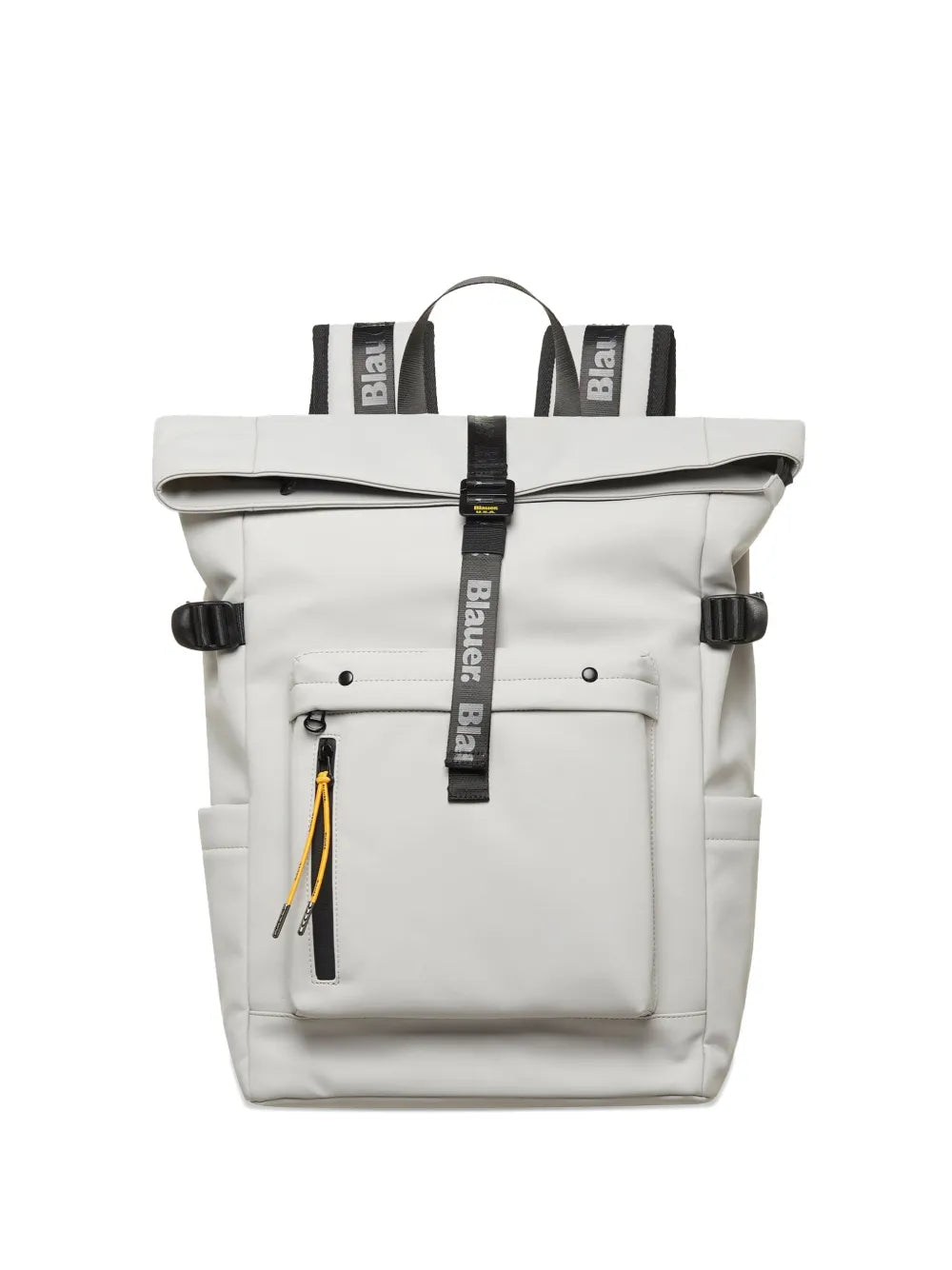 Blauer roll top backpack