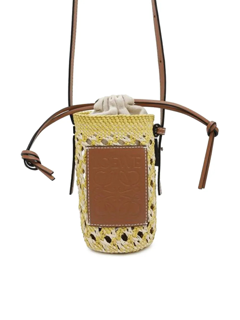 Loewe 2020 2025 Paulas Ibiza Anagram Raffia Pocket bucket bag