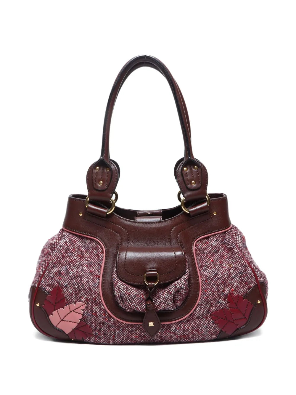 Céline 1990 2000 tweed shoulder bag