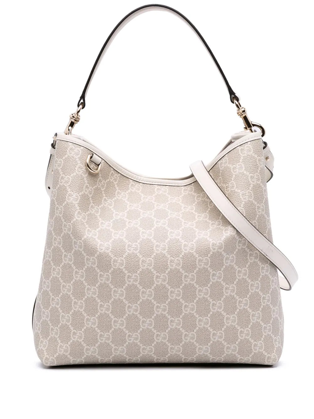 Gucci 2016 2024 Medium GG Supreme Emblem Bucket satchel