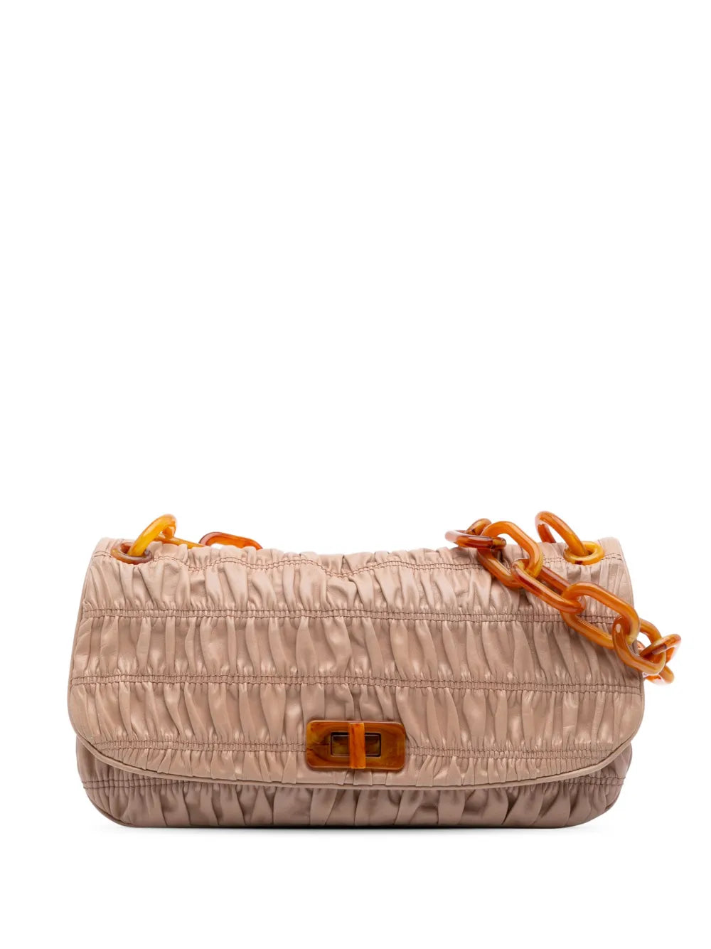 Prada 2000 2013 Nappa Gaufre Resin Chain shoulder bag