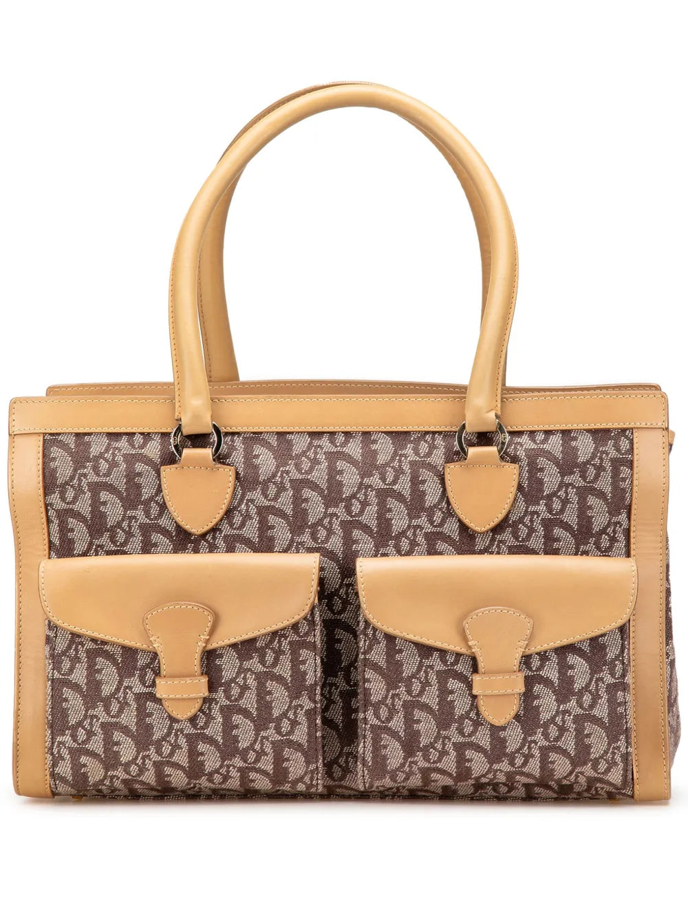 Christian Dior 2002 Diorissimo Trotter Canvas Double Pocket tote bag