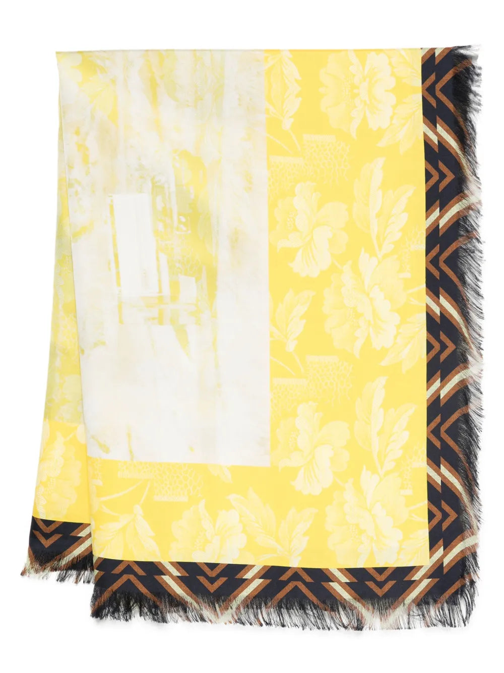 Pierre-Louis Mascia floral print fringed scarf