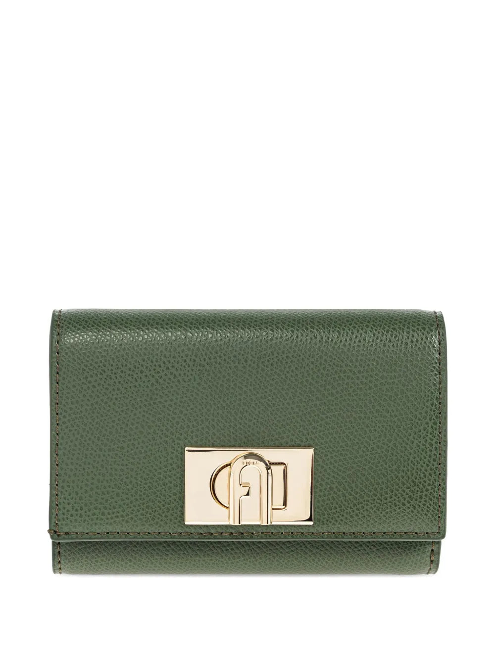 Furla textured clasp wallet