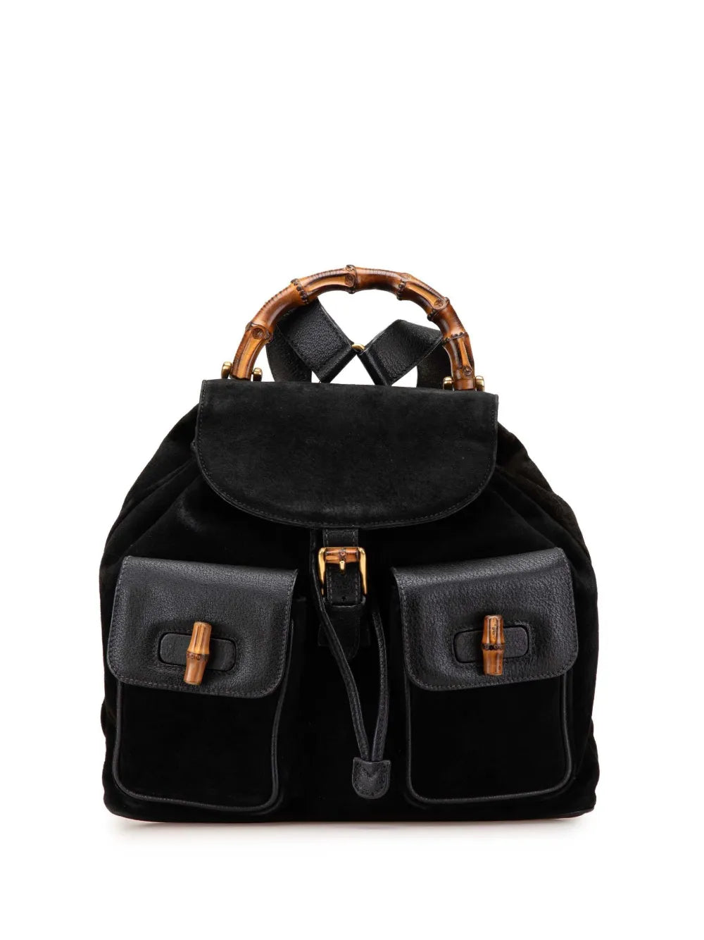 Gucci 20th Century Suede Bamboo backpack