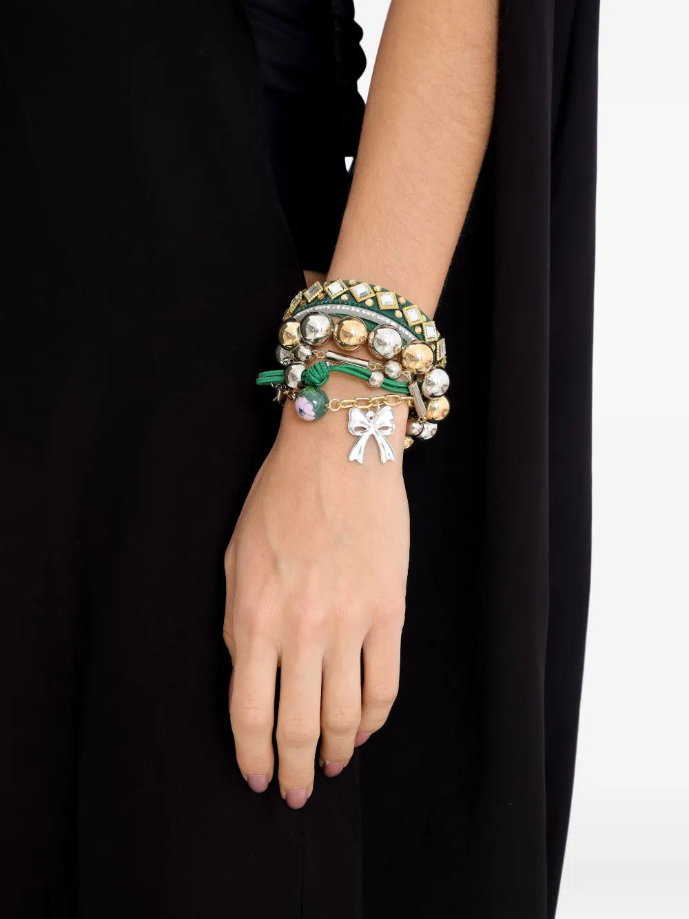 Amir Slama beaded crystal embellished bracelet