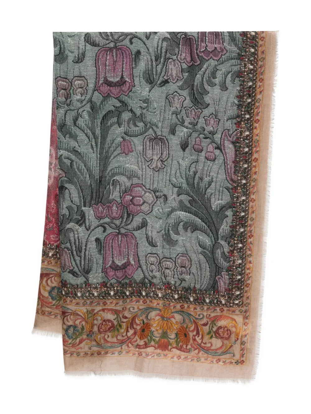 Pierre-Louis Mascia Euclide floral jacquard scarf