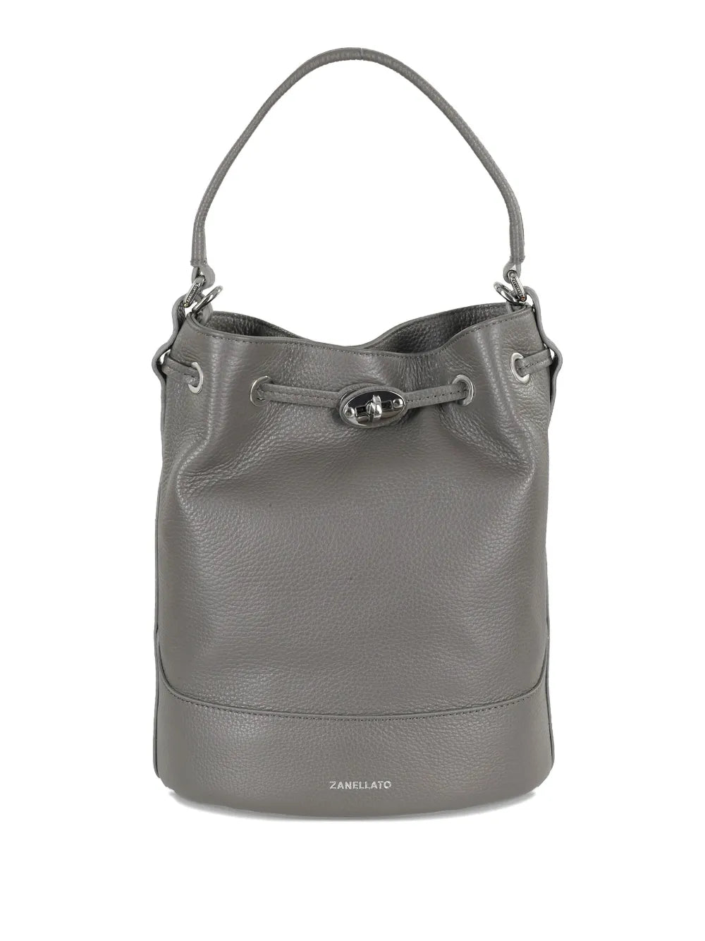 Zanellato logo print bucket bag