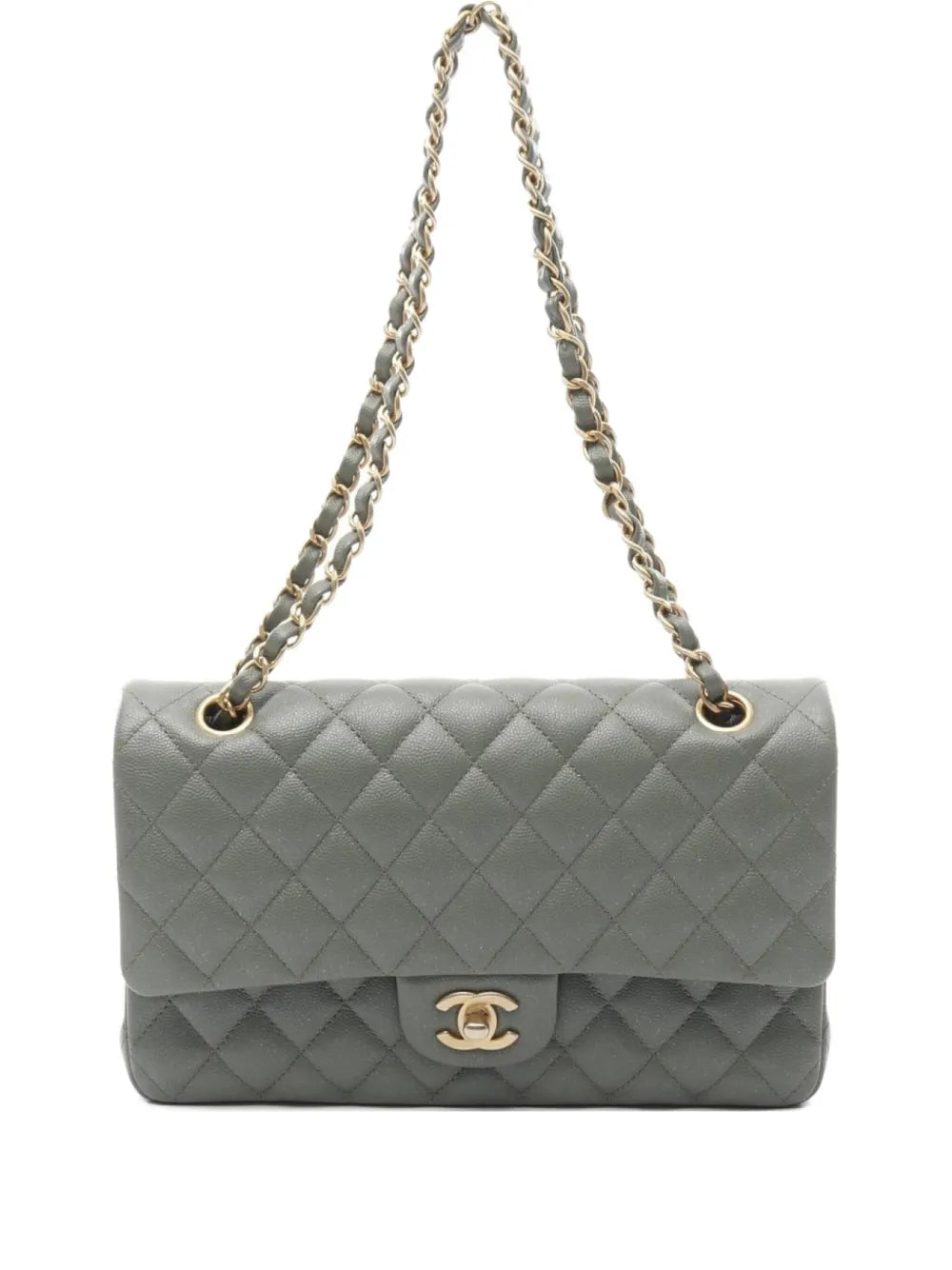 CHANEL 2018 Double Flap diamond quilting shoulder bag