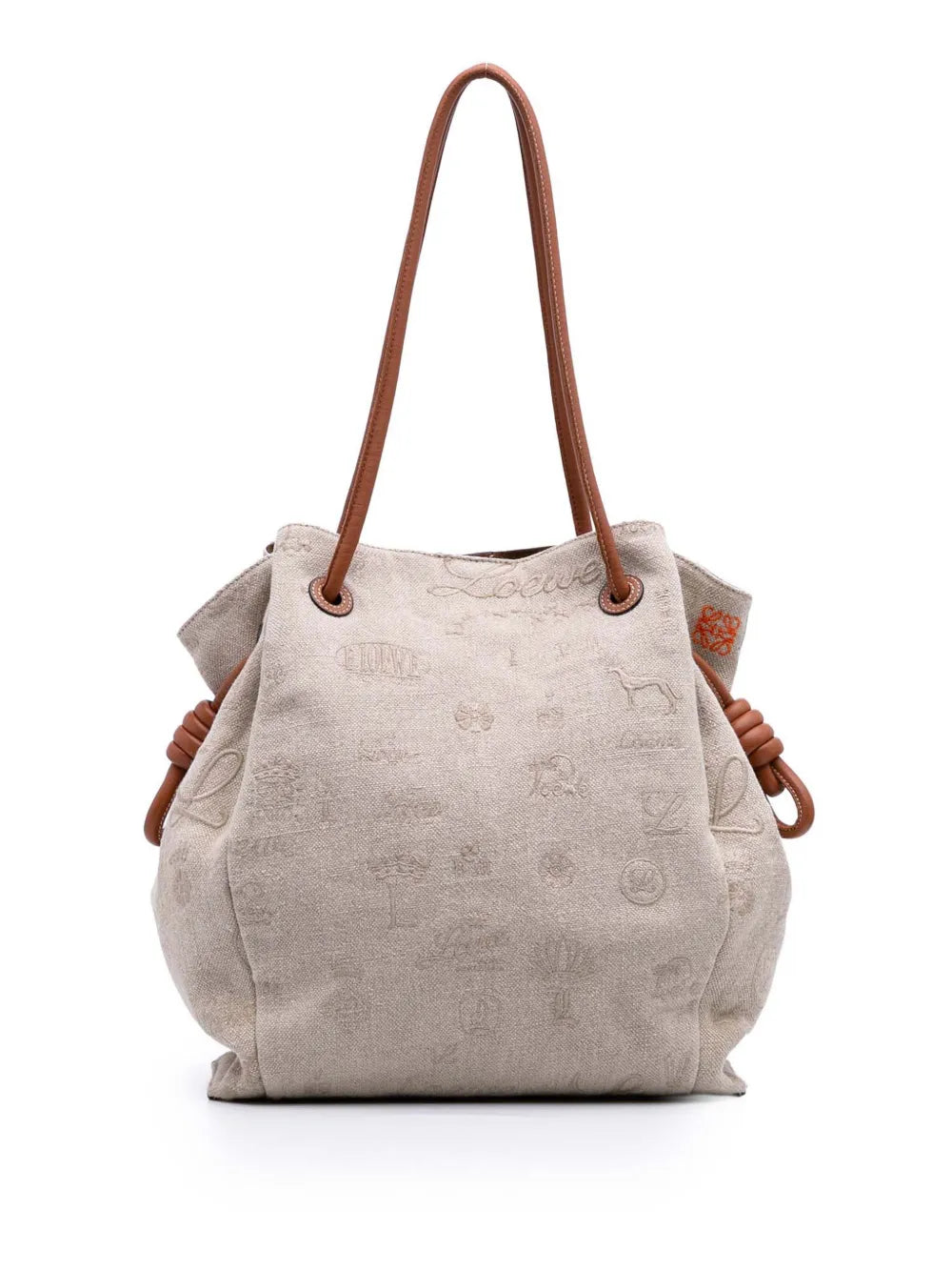 Loewe 2018 Medium Canvas Flamenco Knot tote bag