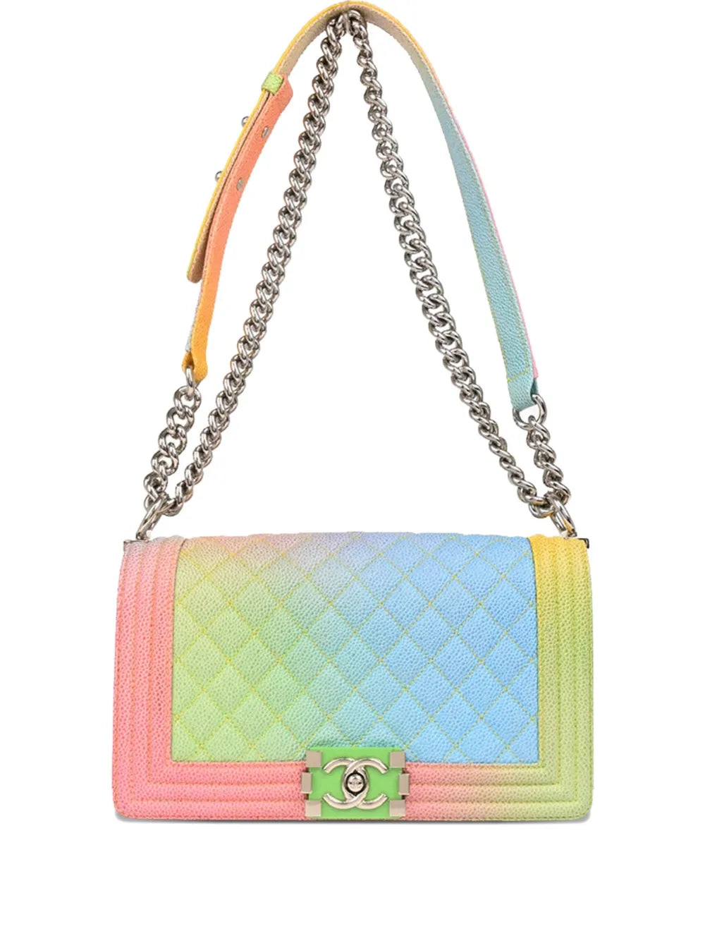 CHANEL 2016 medium Boy Chanel caviar leather shoulder bag