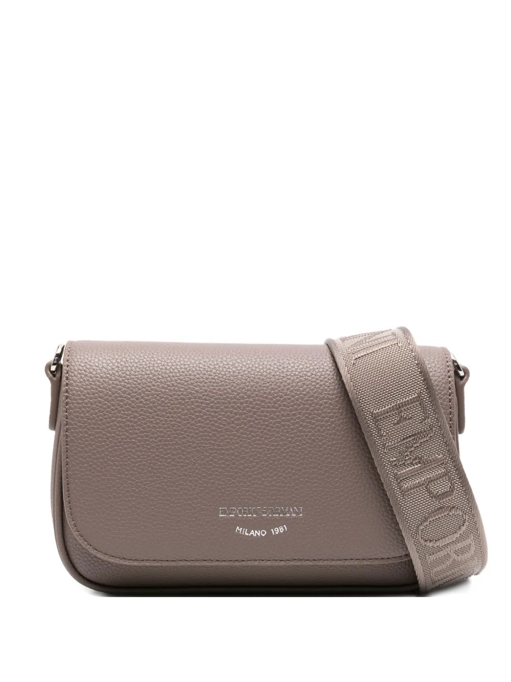 Emporio Armani logo print shoulder bag