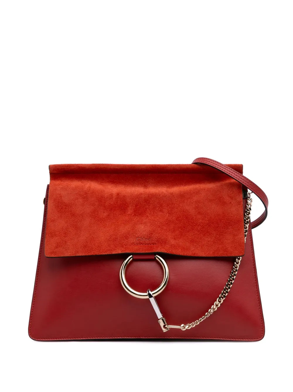 Hermès 2018 Medium Calfskin and Suede Faye crossbody bag