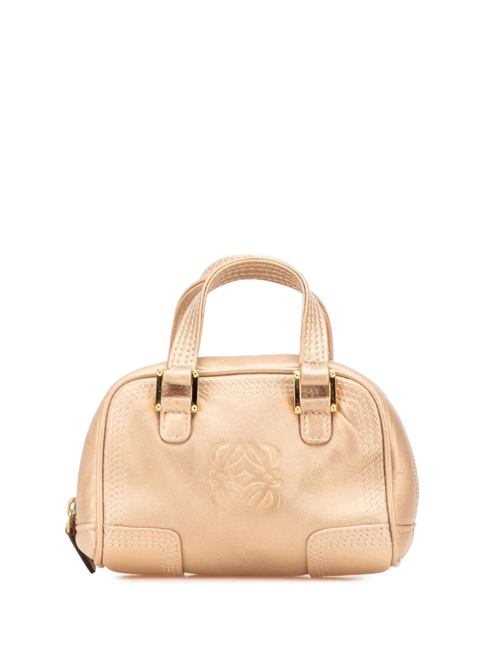 Loewe 2010 2025 Micro Metallic Leather Amazona satchel