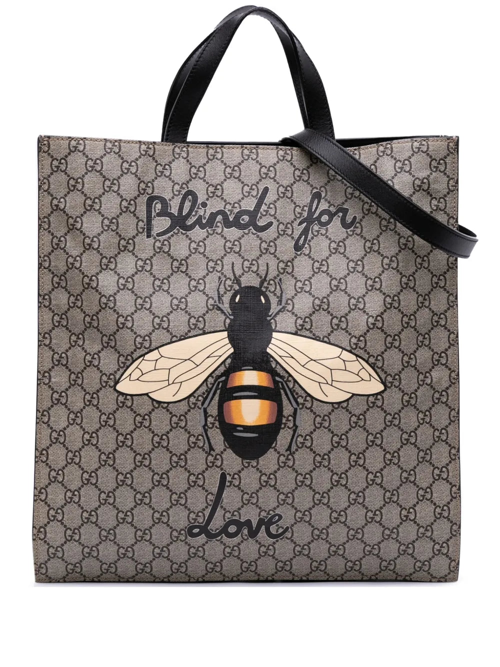 Gucci 2016 2025 GG Supreme Blind For Love satchel