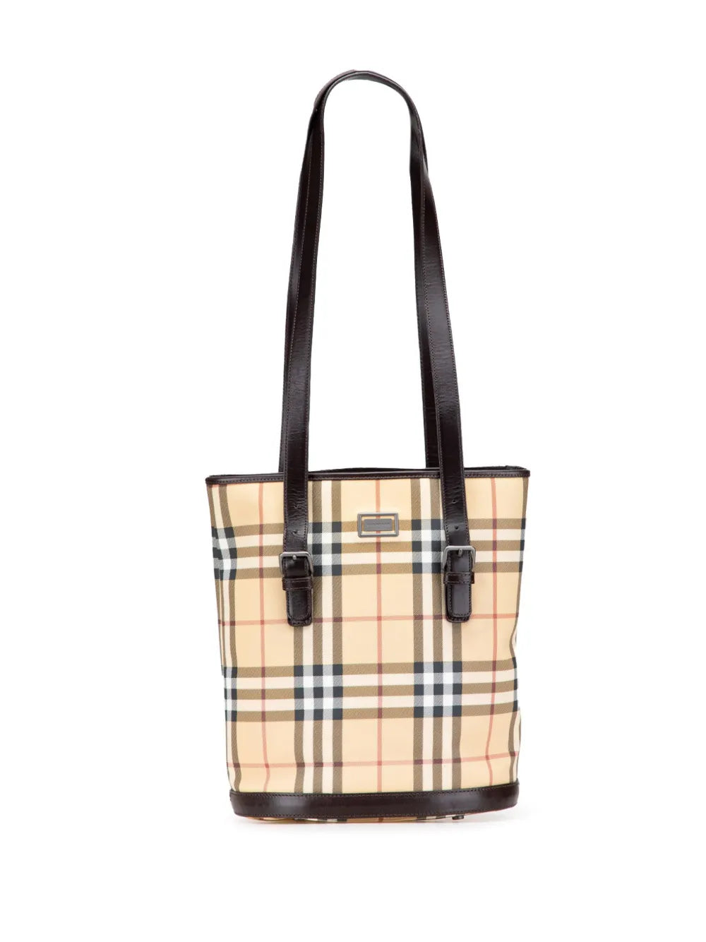 Burberry 2000 2017 House Check Coated Canvas bucket bag