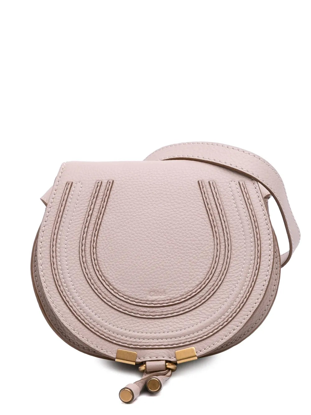 Chloé 2018 Small Grained Leather Marcie Saddle crossbody bag