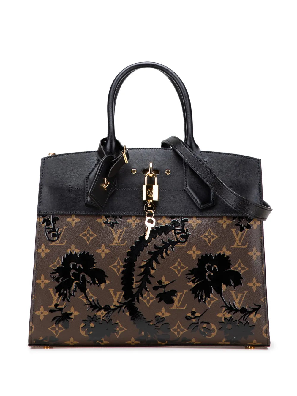 Louis Vuitton 2018 Monogram City Steamer Blossom MM satchel