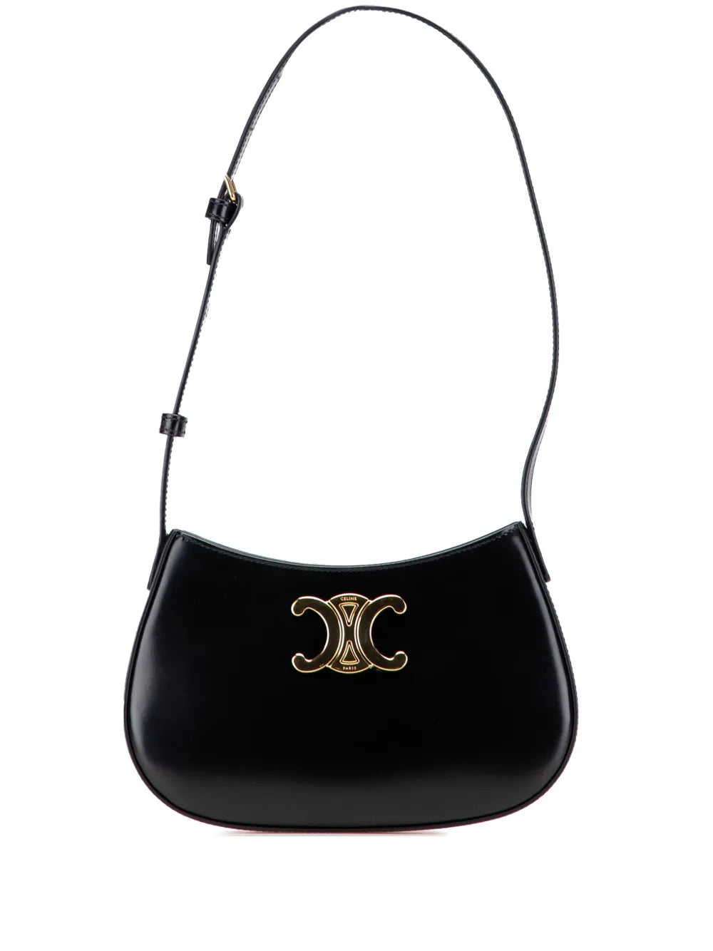 Céline 2024 Medium Shiny Calfskin Tilly shoulder bag