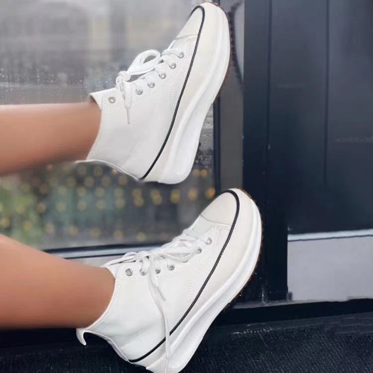 Fall New Casual Single Shoes Women High Top Platform