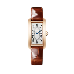 cartier tank am?icaine 18k rose gold men's watch