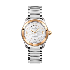 glashutte original lady collection serenade stainless steel & 18k rose gold lady's watch