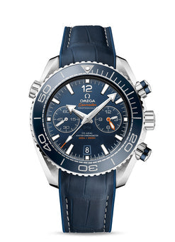 omega seamaster planeta ocean chronograph stainless steel &ceramic men's watch