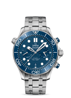 omega seamaster diver co-axial chronometer chronograph stainless steel men's watch