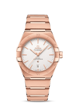 omega constellation co-axial master chronometer sedna? gold men?s watch_1