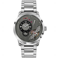 glashutte original pano inverse stainless steel men's watch