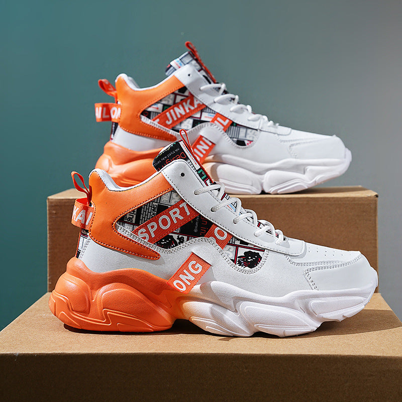 Men’s First-Layer Cowhide Leather Sneakers – Comfortable Fashion Casual Shoes