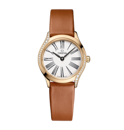 omega de ville mini tr?or 18k moonshine? gold & diamonds lady's watch_8